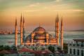 Blue mosque in Istanbul - sunset